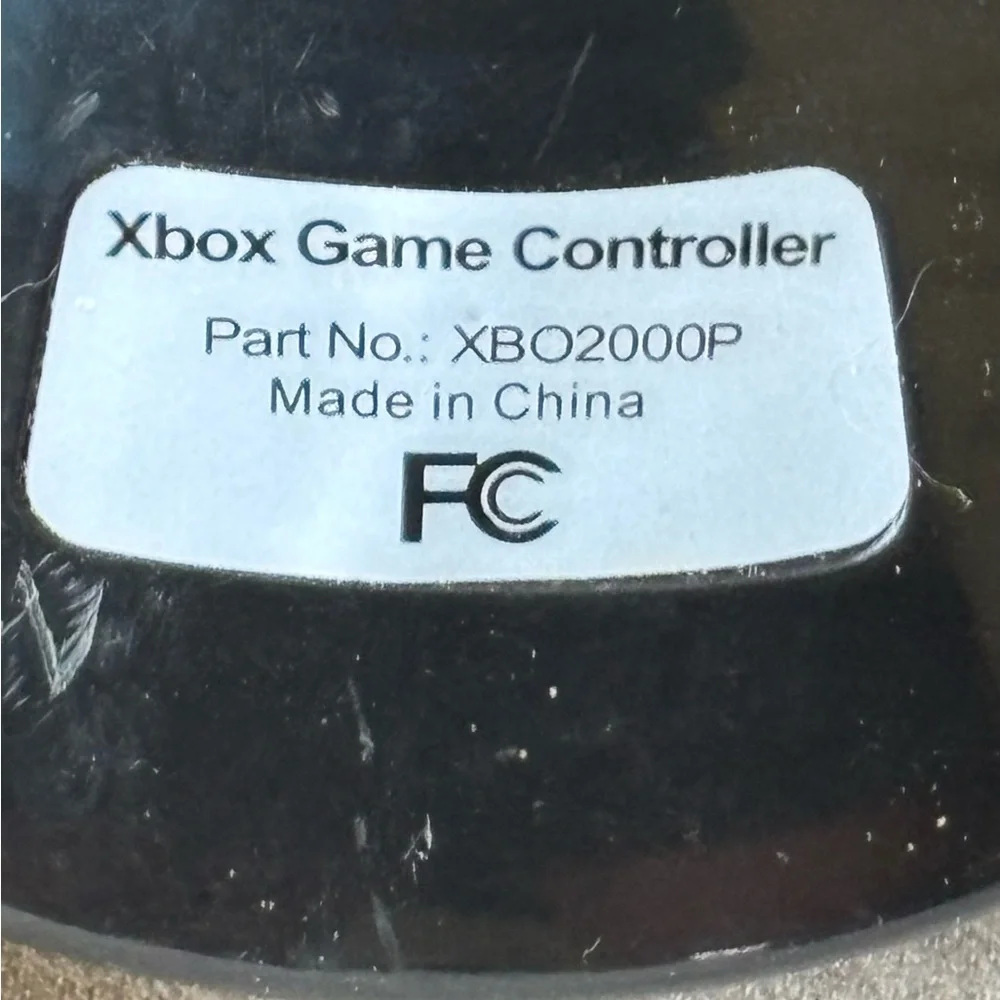 NON OEM Original Xbox Turbo Wired Controller Black XBO2000P No Breakaway